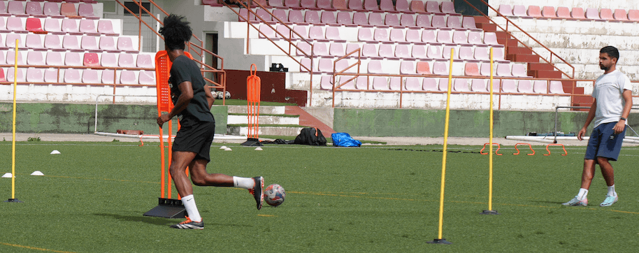 Treino no estádio